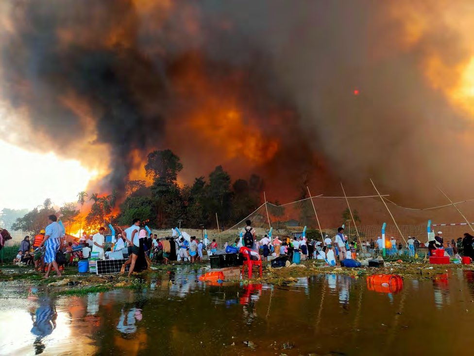 Photo from fires in camp 8E